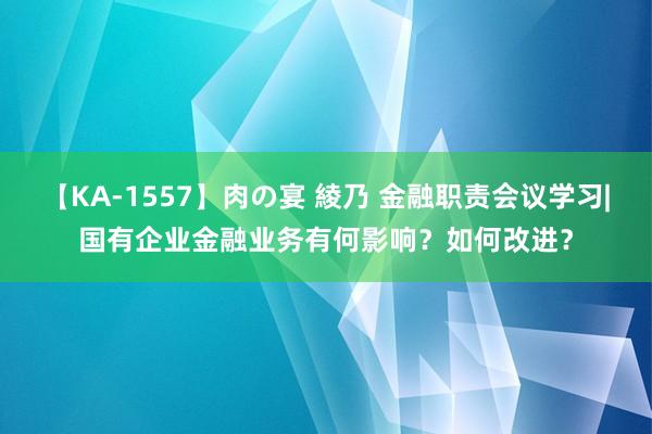 【KA-1557】肉の宴 綾乃 金融职责会议学习|国有企业金融业务有何影响？如何改进？