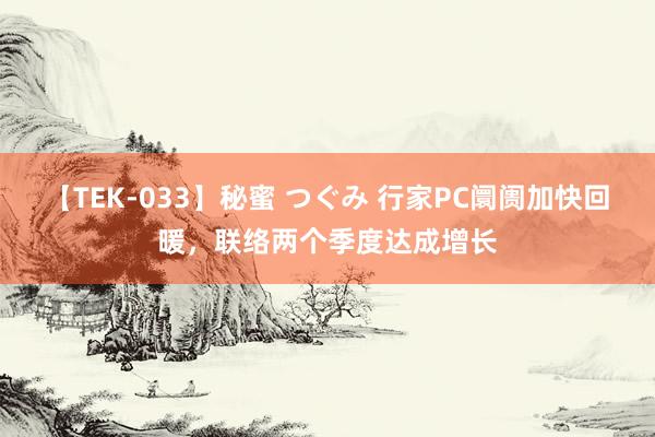 【TEK-033】秘蜜 つぐみ 行家PC阛阓加快回暖，联络两个季度达成增长