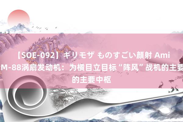 【SOE-092】ギリモザ ものすごい顔射 Ami 融会M-88涡扇发动机：为横目立目标“阵风”战机的主要中枢