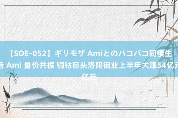 【SOE-052】ギリモザ Amiとのパコパコ同棲生活 Ami 量价共振 铜钴巨头洛阳钼业上半年大赚54亿元